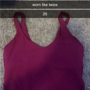 Lululemon Athletica Pink Fitted Sleeveless Tank Top